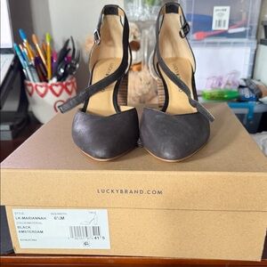Lucky Brand Black Heeled Shoes for Women
